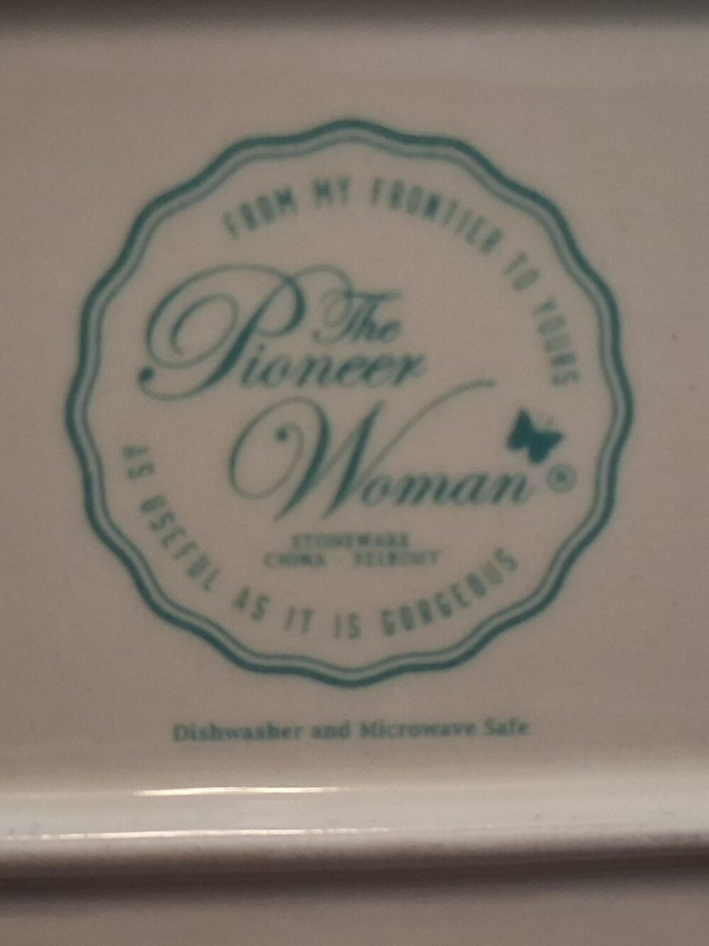 The Pioneer Woman "Rose Shadow" Rectangular Serving Platter • Stoneware - Picture 9 of 9